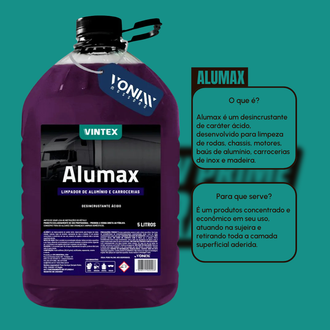 Vintex Alumax 5L – Limpador de Alumínio Profissional