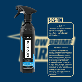 Vonixx SiO2 PRO 500ml MANUTENÇÃO DE VITRIFICADORES 500ML