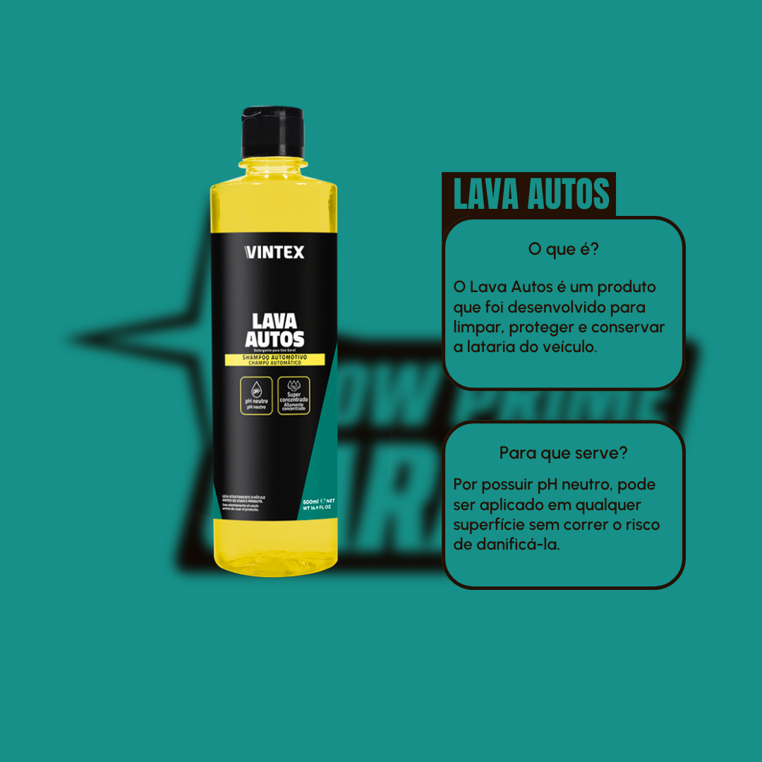 Vintex Lava Auto 500ml Shampoo automotivo